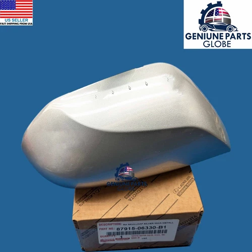GENUINE TOYOTA AVALON CAMRY PASSENGER DOOR SILVER MIRROR COVER 87915-06330-B1