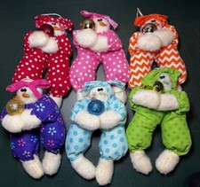 Handmade Felt Snowman Ladies Ornaments 8  Set of 6