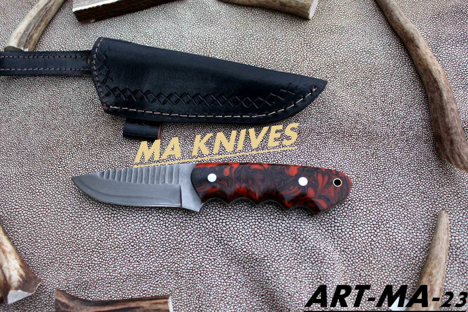 HANDMADE HUNTING-SKINNING-CAMPING EVERY DAY BUSH CRAFT 1095 HIGH CSRBONE STEEL