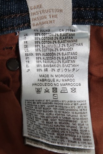 Pantalones de mezclilla para hombre Diesel WAYKEE elásticos regulares rectos azules W38 L31 lavado 0845B - Imagen 14 de 14