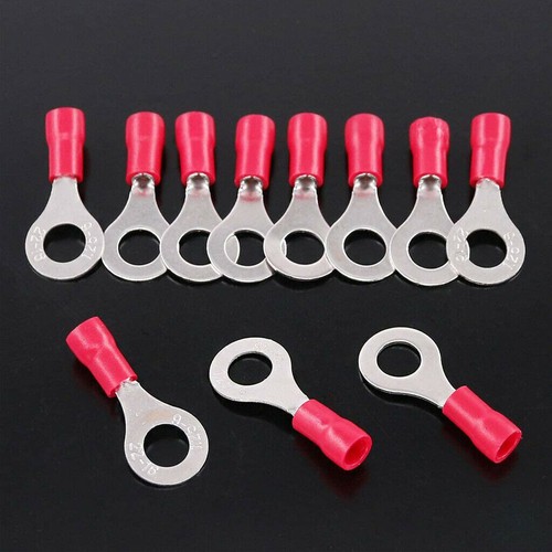 22-10AWG Insulated Ring Electrical Wire Connectors Splice Spade Crimp Terminals - Picture 18 of 20