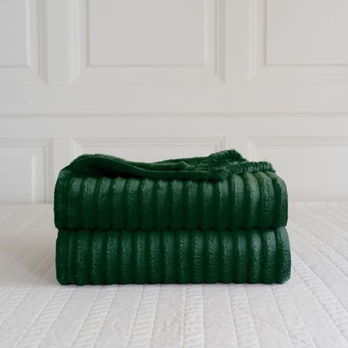 Chunky Cord Throws Ribbed Blankets Warm Cozy Fleece Sofa Bed Travel Throw Overs - Picture 13 of 25