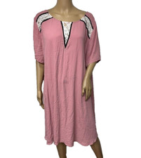 The Vanity Room Womens Lace Short Sleeve Chiffon Shift Dress Plus Size 2X