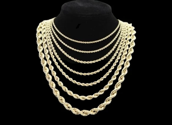 Ebay gold rope sale chain