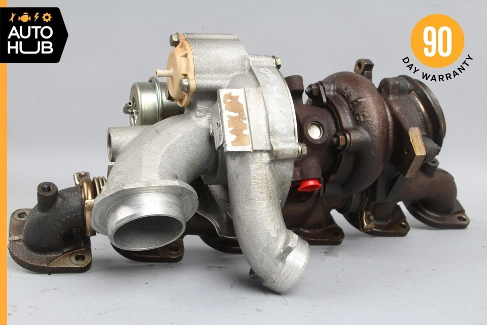 03-17 Mercedes R230 SL600 CL600 M275 turbocompresor turbo colector lado derecho OEM Foto 4 de 4