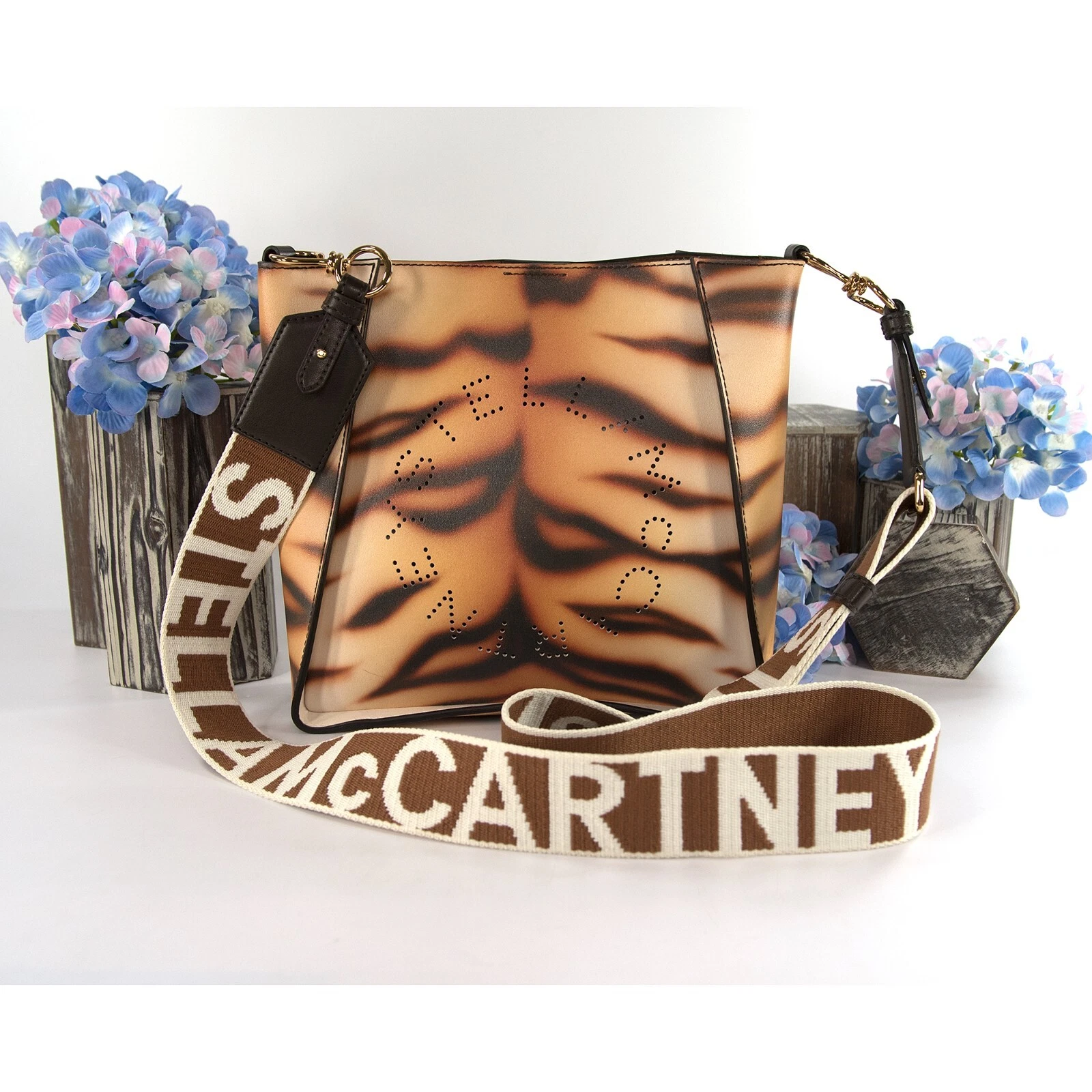 Stella McCartney — Stella McCartney Tiger Vegan Alter Leather Crossbody Bag NWT