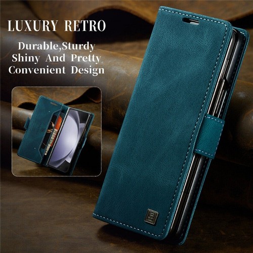 For Samsung Galaxy Z Fold 6 5 5G Case Leather Shockproof Stand Wallet Flip Cover - Picture 35 of 58