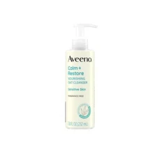 Aveeno Calm + Restore Facial Oat Cleanser Sensitive Skin Hypoallergenic 7.8 OZ