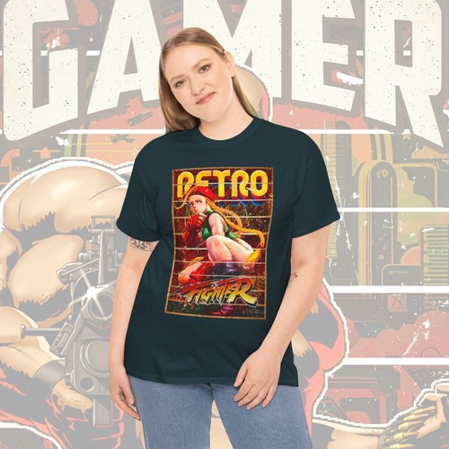 Cammy Street Fighter Shirt, Unisex ,Gaming Tee, Retro Gaming, Gamer Gift T-Shirt - Picture 71 of 71