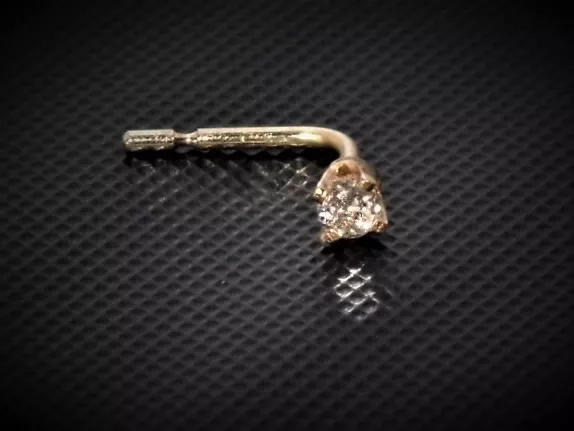 9ct gold diamond nose stud sale