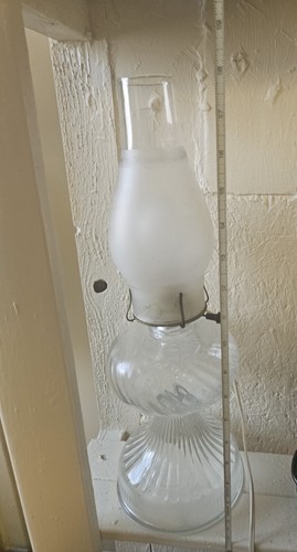 Vintage Glass Electric Lamp - Picture 2 of 2