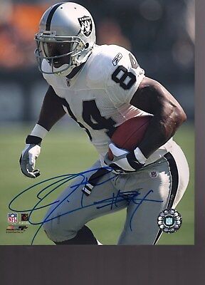 Jerry Porter Oakland Raiders signed autographed, 8x10 Photo, COA Jerry Porter Oakland Raiders signed autographed, 8x10 Photo, COA