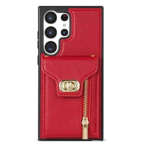 Credit Card Zipper Shoulder Wallet Leather Case Cover For Samsung Galaxy Phone - Picture 38 of 48