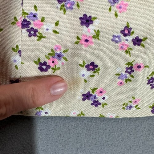 Vintage 70s Juniors Skirt School Girl 25" Waist High Rise All Over Print Floral - Picture 5 of 15