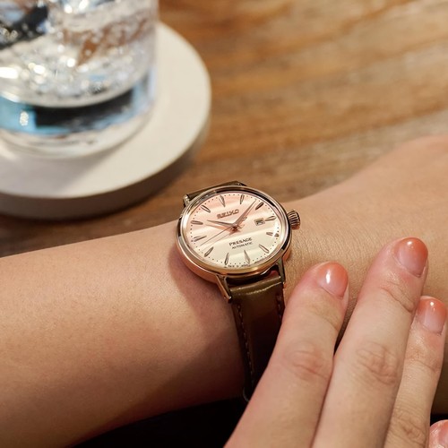 Seiko Presage SRE014J1 Pinky Twilight Cocktail Time Limited Edition Ladies Watch - Picture 12 of 14