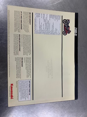 Kawasaki 1994 ZX-9R Ninja Brochure Dealer Sales Literature