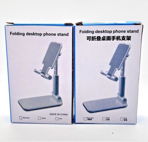 Folding Universal Tablet Stand Cell Phone iPad iPhone Desktop Holder 2PK - Picture 7 of 24