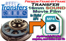 We transfer your 16mm SOUND film to Digital MP4