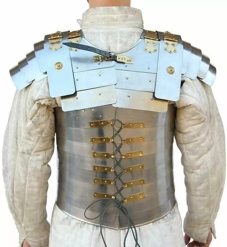 Lorica Segmentata Roman Legionnaire Armor Medieval Armor LARP Ancient Jacket - Picture 7 of 13