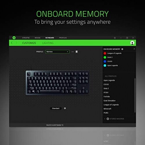 * Razer Huntsman TE Gaming Keyboard Optical Red Switches TKL RGB US ISO - Imagen 3 de 8