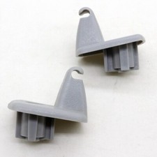 Juego de 2 clips para parasol gris Magnum gris para Chrysler 300 300C 05-09 y Dodge Charger