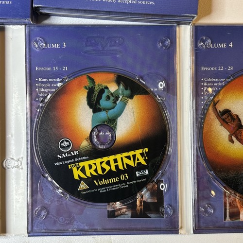 Shri Krishna Volumes 1 to 12 DVD with English Subtitles Sagar Video Box Set - Picture 11 of 12