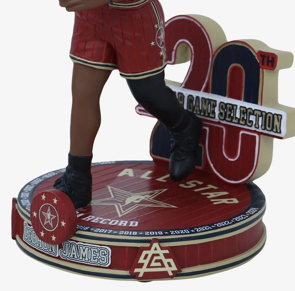 LeBron James Los Angeles Lakers 20x Juego de Estrellas Bobblehead FOCO NUEVO SOLO #124 Foto 4 de 4