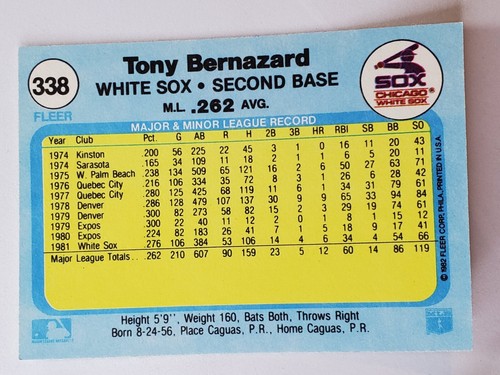 You Pick Your Cards ⚾ 1982 Fleer 1-385 ⚾ Baseball Set Builder card ⚾ - Picture 436 of 511