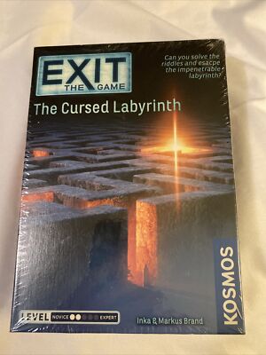 NEW Exit The Game The Cursed Labyrinth Board Game 692860 2021 Kosmos Sealed