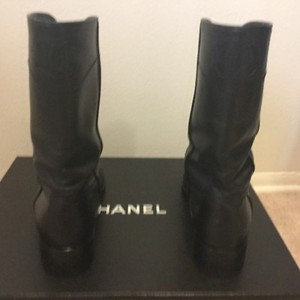 chanel mid calf boots