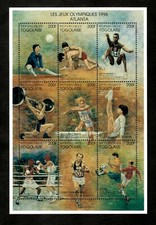 Togo 1996 - The Olympic Games, Atlanta - Sheet of 9 Stamps - Scott 1693 - MNH