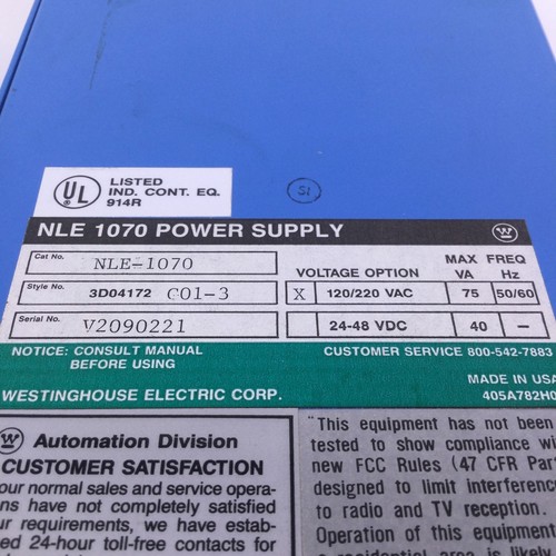 Controlador programable Westinghouse NLE-1070 fuente de alimentación UMP - Imagen 4 de 4