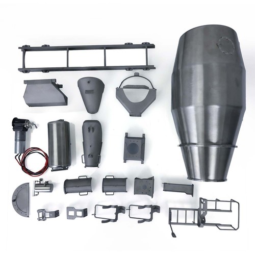 Camión mezclador LESU 1/14 6x6 metal RC cemento hormigón coche con motor de sonido ligero ESC - Imagen 10 de 16