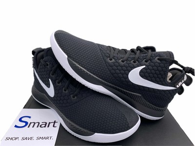 lebron james shoes black and white