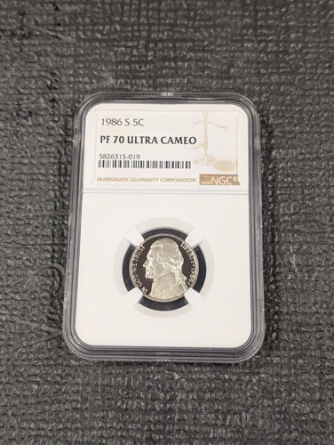 1986 S PF 70 ULTRA CAMEO Proof Jefferson Nickel NGC 5c - ⭐ Flawless Coin ⭐