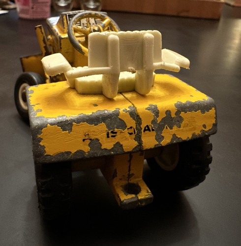Vintage ERTL Allis-Chalmers 1/16 diecast yellow B-112 tractor, mower, plow Toy - Picture 3 of 7