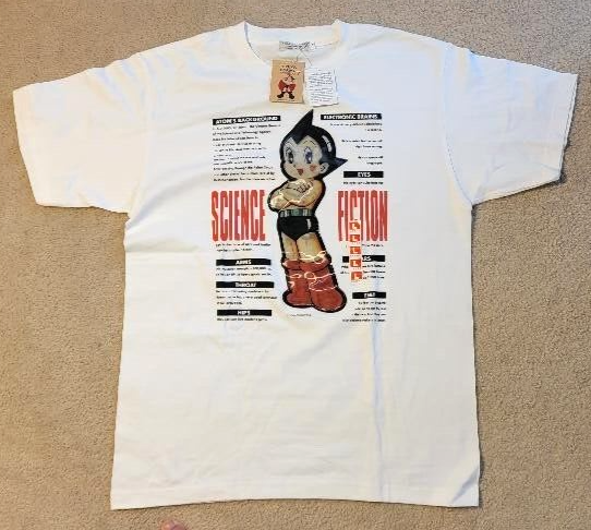 Astro Boy Tezuka Mighty Atom 3D Hologram Men's White T Shirt