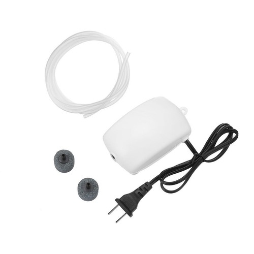 2 Air Bubble Disk Stone Hydroponic Oxygen Aerator Aquarium Fish Tank ...