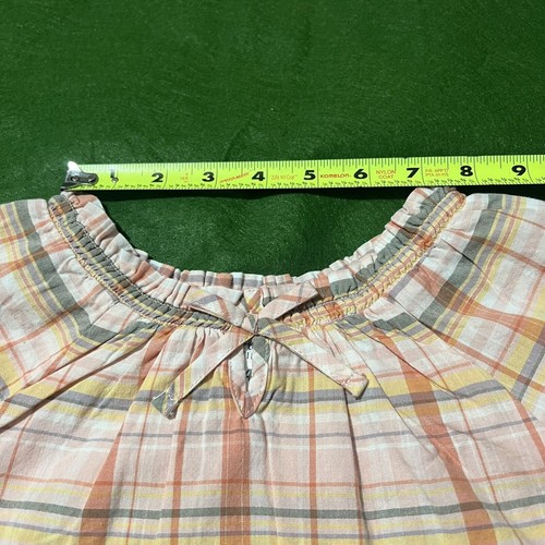 Carter's Girls Long Sleeve Shirt Size 4/4A Orange and Gray Checkered - Picture 16 of 22