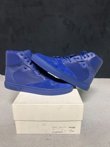 BALENCIAGA COTES HIGH VIOLET HIGH TOP SNEAKERS BLUE - Picture 7 of 12