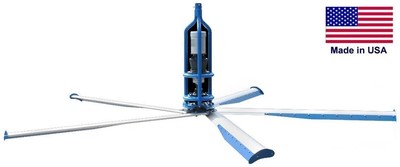 14 ft Ceiling Fan - 161,345 CFM - 3,090 sqft - 220 Volt ...