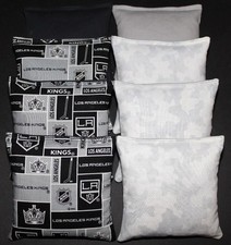 All Weather made w Los Angeles KINGS Fabric 8 ACA Reg Cornhole Bags