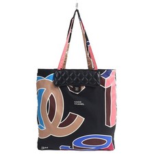 Chanel Caviar Skin 2Way Shoulder Bag Women Black One Size