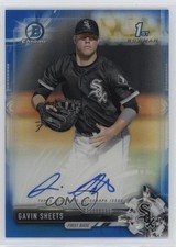 2017 Bowman Draft Chrome Pick Blue Refractor /150 Gavin Sheets #CDA-GS Auto 0w2b