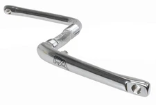 Free Agent chromoly one piece bicycle crank - 170mm - 24T - CHROME