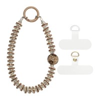 Kristall-Perlen Handy-AnhäNger (14Cm, Khaki) - FüR Handy Lanyard Kette