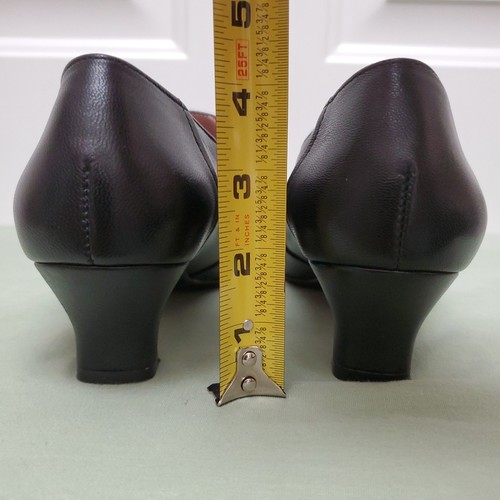 Beautifeel Black Leather Rosalina Pleated Bootie Pumps Heels, 39 EUR 8.5 US, EUC - Picture 6 of 16