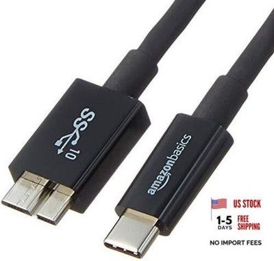 USB-C to Micro USB 3.1 Gen 2 Fast Charging Cable, 10Gbps High 1-pack Black