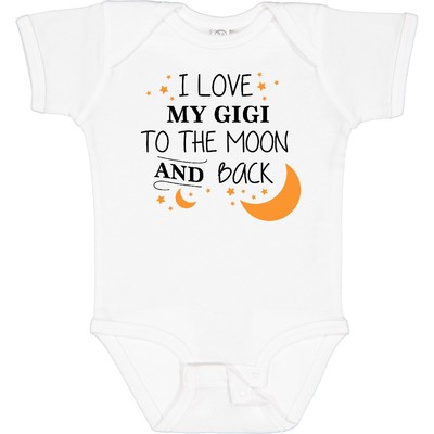 Inktastic 'Loved By My Gigi' Baby Bodysuit - Cute Elephant Design Grandma Gift Onesie
