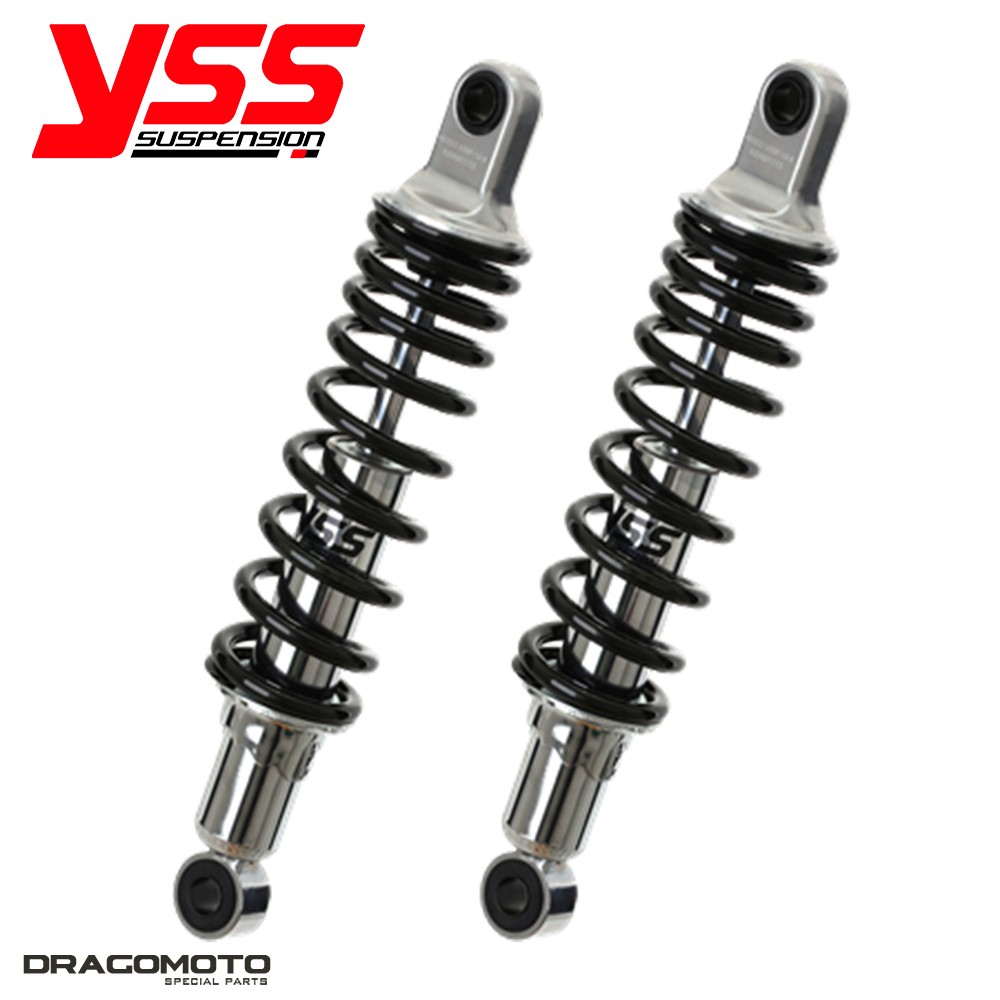 Amortisseur HONDA VT 1100 C Shadow YSS RD222 a precharge reglable et ressort chrome robuste